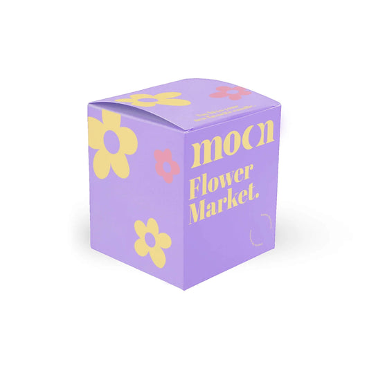 Chandelle bougie cire soya naturelle fleurs floral flower market moonday