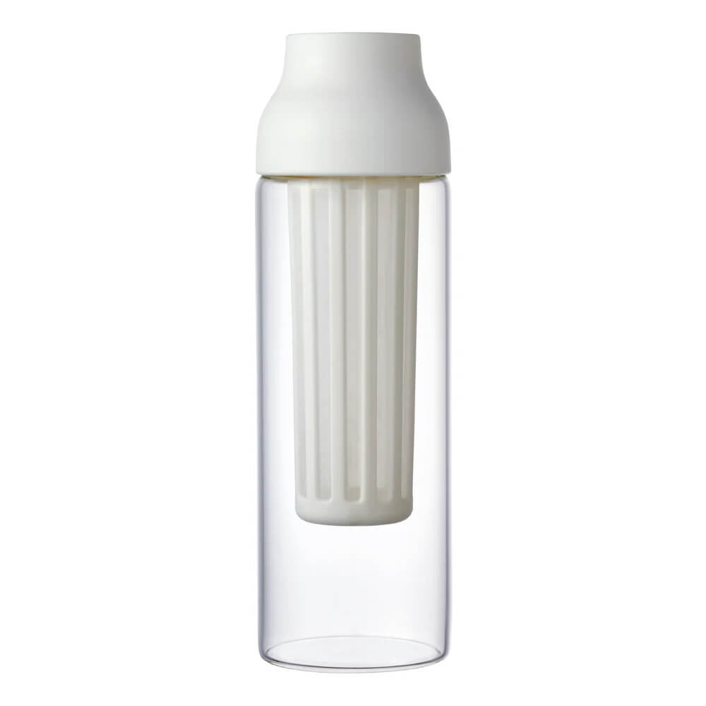 Bouteille carafe cold brew infusion froid café verre blanc kinto 1L
