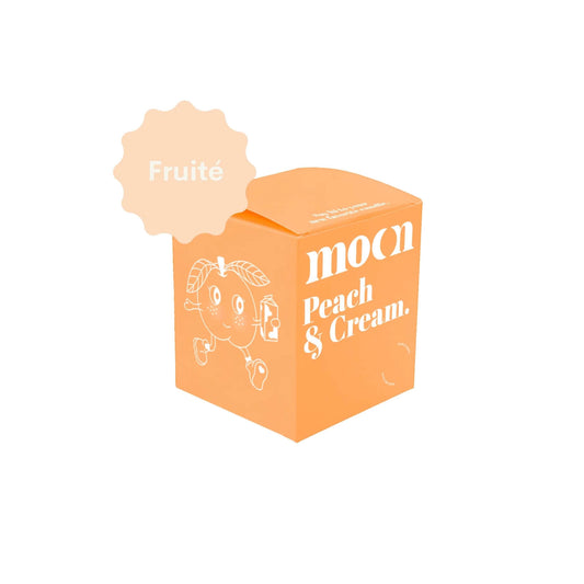 chandelle bougie cire soya naturelle pêche crème Moonday 190g