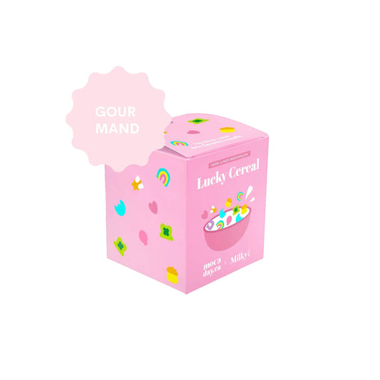 chandelle bougie lucky cereal cire soya naturelle 190g guimauve Moonday