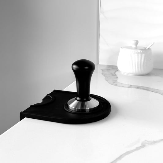 Presse café acier inoxydable 58mm classique noir poignée ergonomique qualité