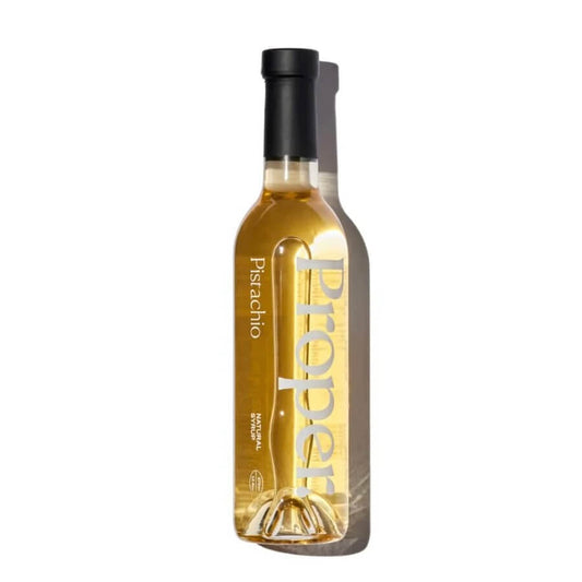 Sirop café pistache proper végane sucre de canne naturel sans gluten 375ml