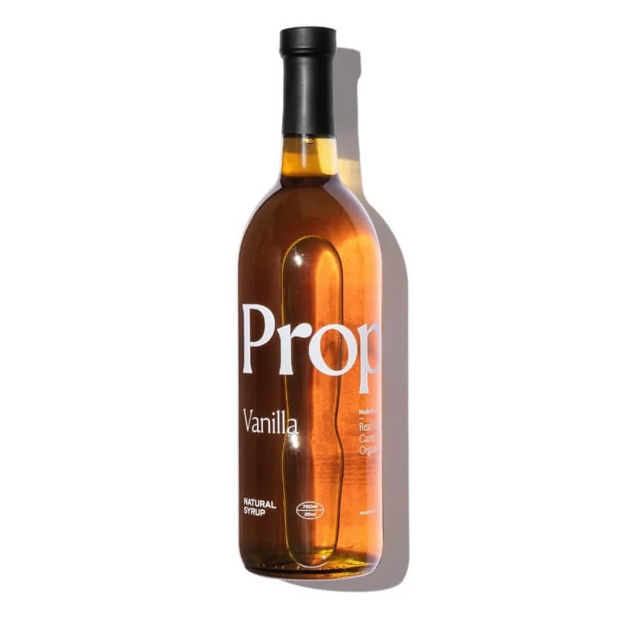 Proper sirop cafe vanille 750ml naturel sucre canne vegan bouteille