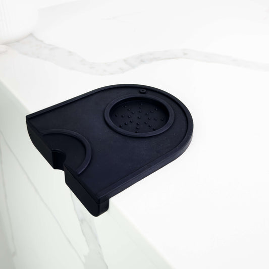 tapis pressage antidérapant silicone noir accessoire barista espresso résistant