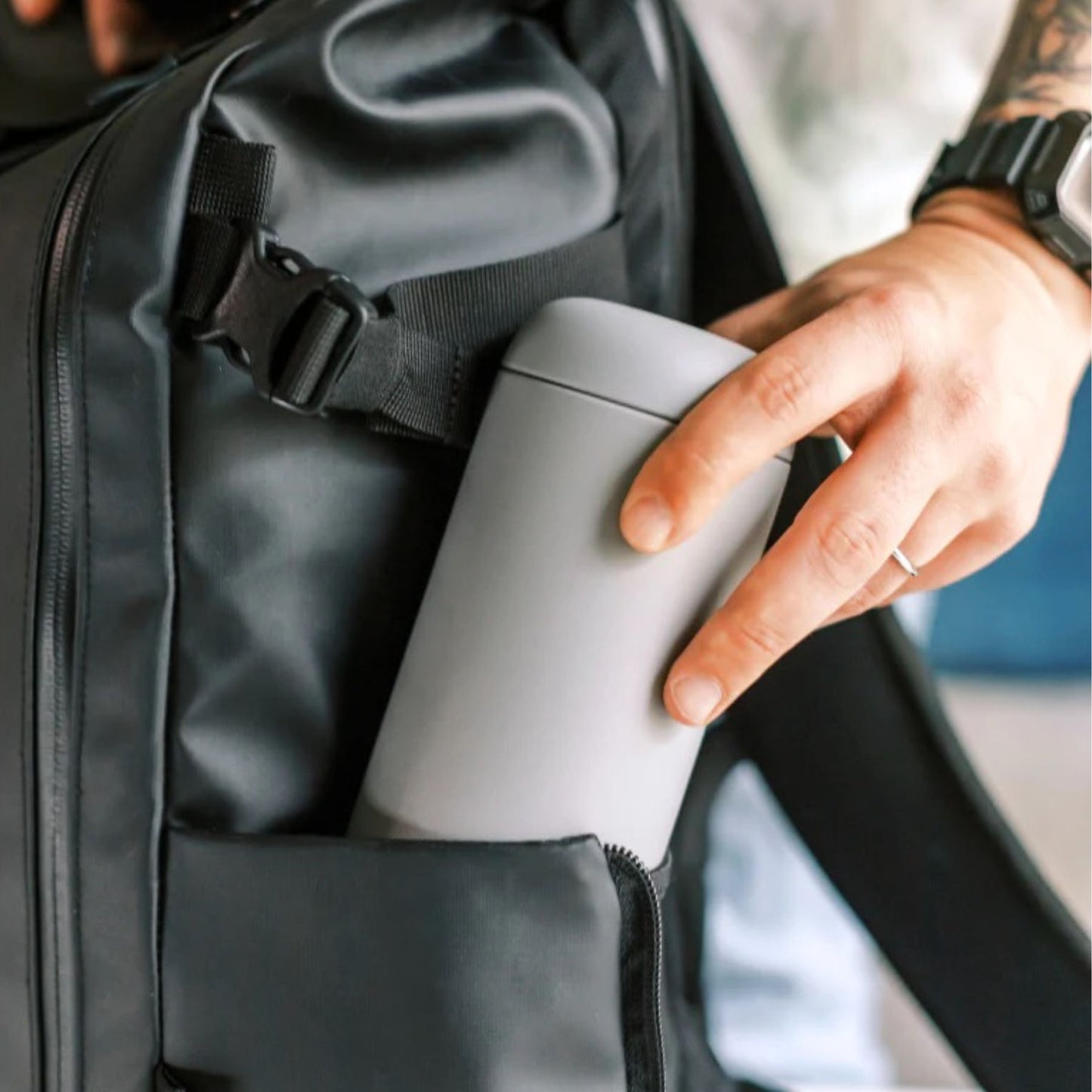 Tasse voyage isotherme 355ml gris carter move fellow céramique café