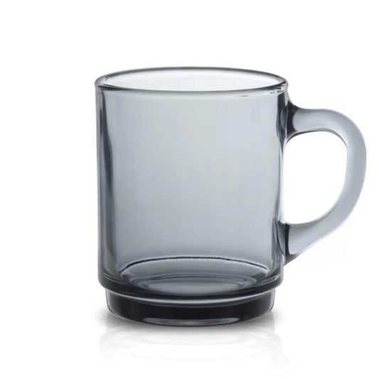 tasse verre résistant durable duralex Versailles 260ml gris café