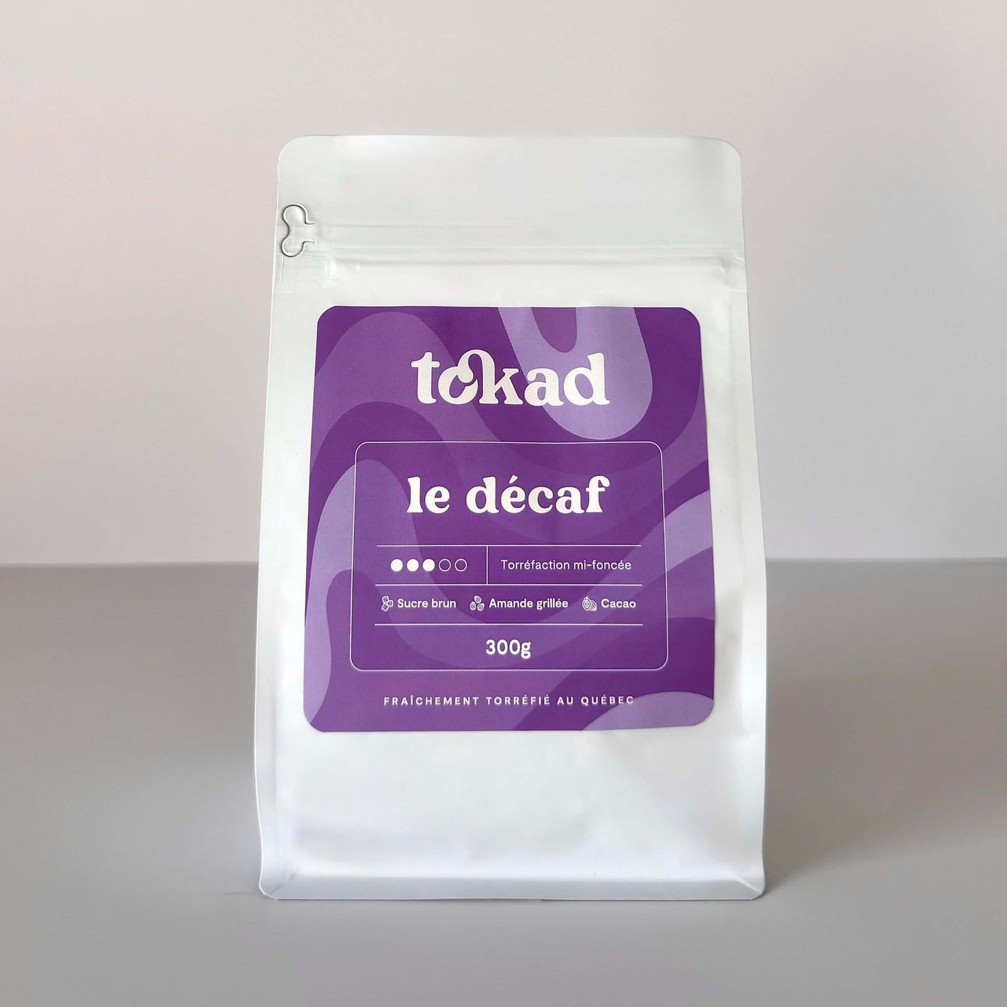 sac café le décaf 300g torréfaction qualité tokad compagnie québécoise