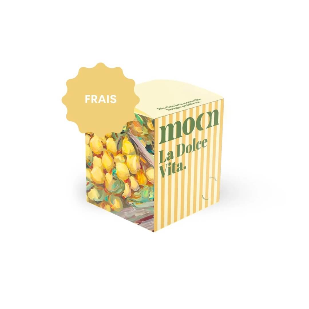 Chandelle bougie soya la dolce vita moonday citron figue naturel