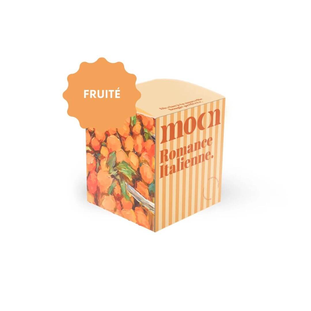 Chandelle soya bougie romance italienne moonday thym orange sanguine