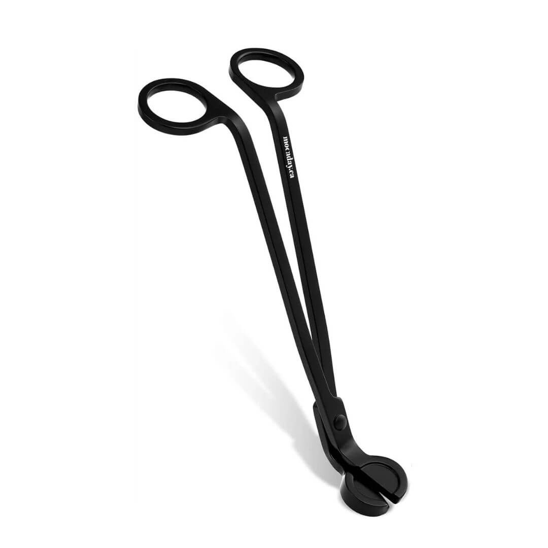 Coupe-mèche chandelle bougie noir moonday ciseau acier inoxydable
