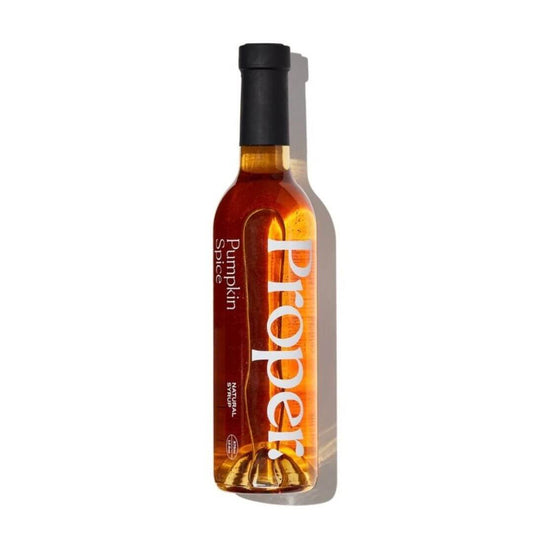 Proper sirop cafe citrouille épicée 375ml naturel sucre canne vegan bouteille