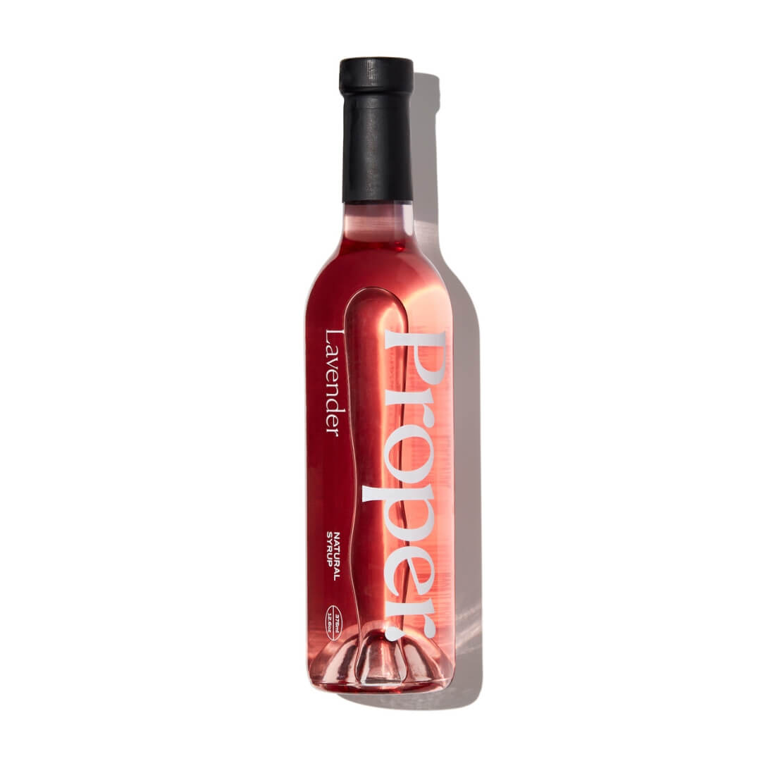 Proper sirop café lavande 375ml naturel sucre canne vegan bouteille