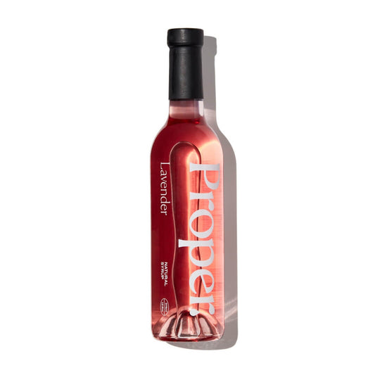 Proper sirop café lavande 375ml naturel sucre canne vegan bouteille