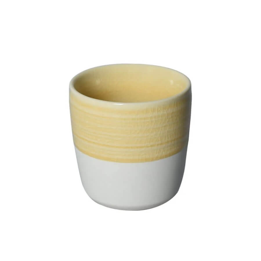 Tasse cappuccino porcelaine qualité 200ml jaune Loveramics verre café