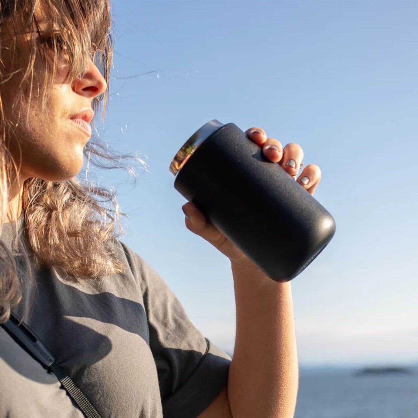 Tasse voyage isotherme 355ml noir carter move fellow céramique café